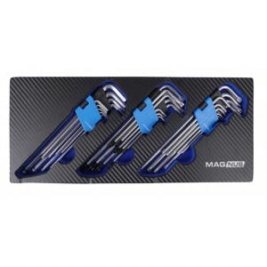 Magnus Sada L-kľúčov extra dlhých TORX, T-STAR, HEX 27 ks MGS13882