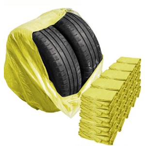Vrecia na pnemumatiky 100x100cm 35 μm 20ks žlté