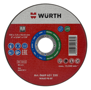 Wurth Rezný kotúč na ušľachtilú oceľ 125mm