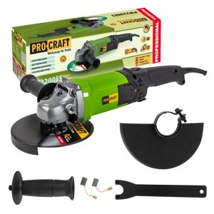 ProCraft Elektrická uhlová brúska 180mm PW2200ES