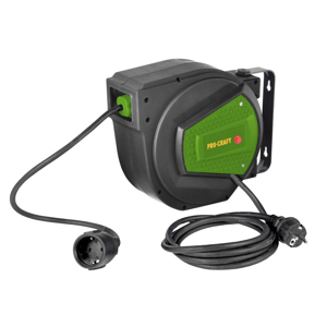 ProCraft Predlžovací kábel s automatickým navíjaním 15m EK15