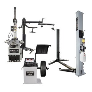 Invento Zvýhodnený set pre pneuservis - prezúvačka s pomocným ramenom TCS 524 2V HA, vyvažovačka VBS 210, zdvihák 400V EL S40MM