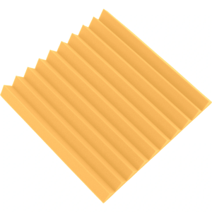 ProfiGaráž Akustický panel - klín 50x50x5cm žltý