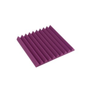 ProfiGaráž Akustický panel - klín 50x50x5cm fialový