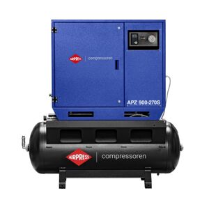 Tichý dvojpiestový kompresor APZ 900-270S 10 bar 7,5 HP/5,5 kW 611 l/min 270 l - spojenie hviezda-trojuholník