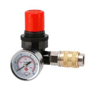 Redukčný ventil 1/4" 12 bar s manometrom a rýchlospojkou 1/4"