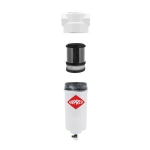 Adsorpčný filter stlačeného vzduchu s aktívnym uhlím A2 F007 1/2" 1300 l/min 0,01 ?m