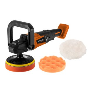 NEO TOOLS Leštička Energy+ 18V, Li-lon, M14 150 mm, 800-2300 ot/min, batéria nie je súčasťou dodávky 04-602