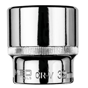 NEO TOOLS Šesťhranný nástavec 1/2", 32 mm 08-432