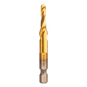 NEO TOOLS HSS TiN závitový vrták, M5x0,8 mm, šesťhranný 08-952