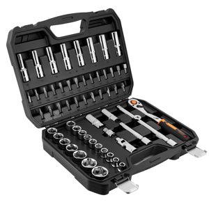 NEO TOOLS Nástrčné kľúče 1/2 ", CrV súprava 58 ks 10-042