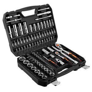 NEO TOOLS Nástrčné kľúče 1, 4, 1/2 "CrV súprava 94 ks 10-062