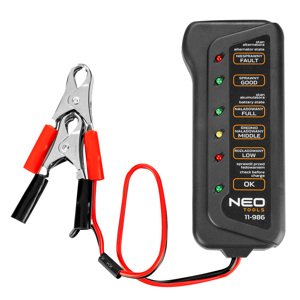NEO TOOLS Tester batérií a nabíjania 12 V LED 11-986