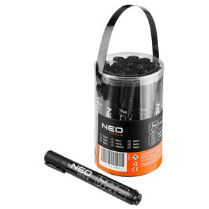 NEO TOOLS Stavebný popisovač, čierny, permanentný, vodeodolný, na olejovej báze, násobok 20 kusov. 13-858