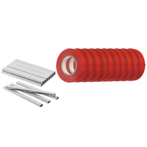 VERTO Sada 10 x 25 m pásky a 10 000 sponiek. 15G456