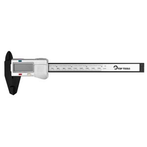 Top Tools Digitálne meradlo 150 mm, kompozit z uhlíkových vlákien 31C621-1