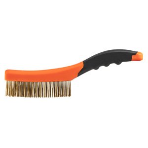 NEO TOOLS Drôtená kefa, mosadzný drôt, 4x16 radov 39-030