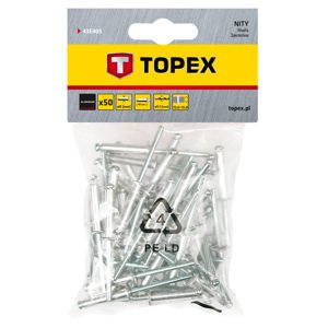 TOPEX Nit hliníkový trhací 4,0 mm x 18 mm, 50ks 43E405