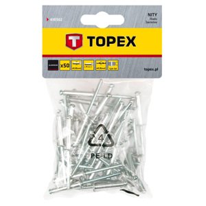 TOPEX Nit hliníkový trhací 4,8 mm x 10 mm, 50ks 43E502