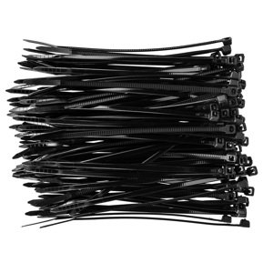 TOPEX Sťahovacie pásky 2,5 x 100 mm, čierna, 100 ks 44E970