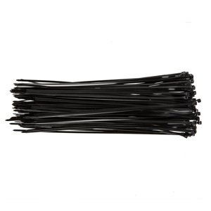 TOPEX Sťahovacie pásky 3,6 x 300 mm, čierna 100 ks 44E973