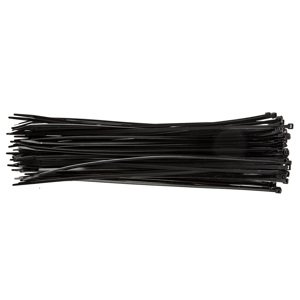 TOPEX Sťahovacie pásky 4,8 x 370 mm, čierna 75 ks 44E982
