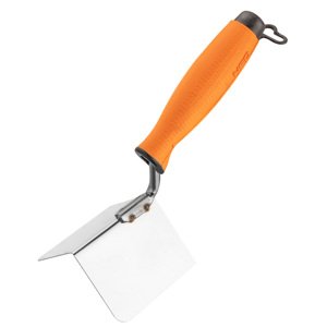 NEO TOOLS Uhlová štukatérska lyžica, vonkajšia, 80 mm, dvojmateriálová rukoväť 50-156