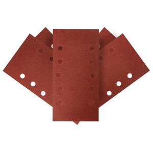 GRAPHITE Brúsny papier na suchý zips 115 x 230 mm, K 120, 5 ks, s otvormi 54H005