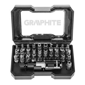 GRAPHITE Sada servisných bitov, 32 ks. 56H618