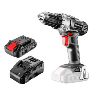 GRAPHITE Akumulátorová vŕtačka/prípravok Energy+ 18V, Li-Ion, skľučovadlo 10 mm, 2Ah akumulátor, nabíjačka, kufor 58G000-SET1