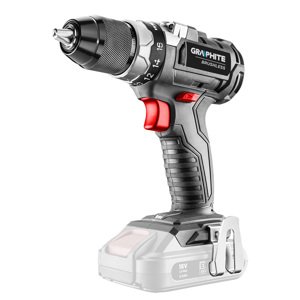 GRAPHITE Akumulátorový vŕtací skrutkovač bezkefkový Energy+ 18V, Li-Ion, 13 mm, bez akumulátora 58G019