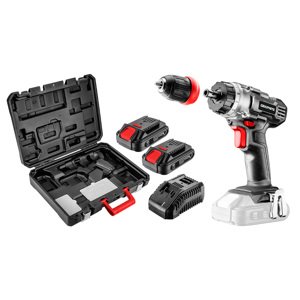 GRAPHITE Akumulátorová vŕtačka/prístroj Energy+ 18V, Li-Ion, odnímateľné 10mm skľučovadlo, 2 2Ah akumulátory, nabíjanie, kufrík 58G022-SET2