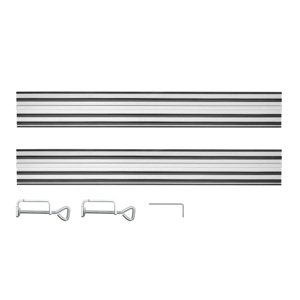 GRAPHITE Vodiace lišty 2 x 700 mm, adaptér, 2 svorky 58G023-732
