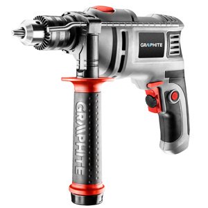 GRAPHITE Príklepová vŕtačka, 650 W, skľučovadlo 13 mm kľúč 58G726