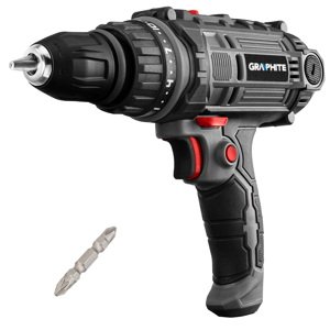 GRAPHITE Akumulátorový vŕtací skrutkovač 300 W, 10 mm skľučovadlo, kufor 58G793