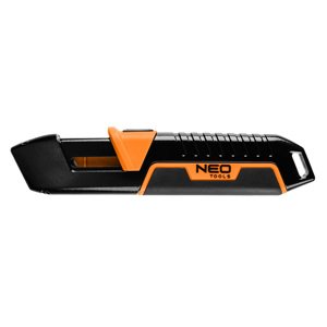 NEO TOOLS Nôž s lichobežníkovou čepeľou, bezpečnostný 63-704