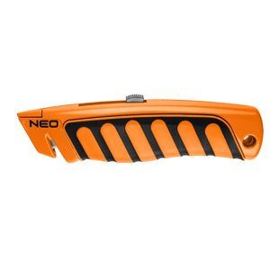 NEO TOOLS Nôž s lichobežníkovou čepeľou, kovové telo z ocele 63-707