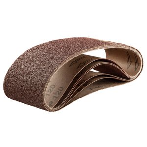 VERTO Brúsne pásy 75 x 533 mm, K60, K80x2, K100x2, K120, sada 6 ks. 63H656