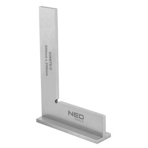NEO TOOLS Uhlová tyč so základňou, DIN875/2, 300x200mm 72-035