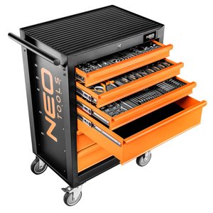 NEO TOOLS Dielenký vozík, 6 zásuviek + 149 nástrojov 84-221-9
