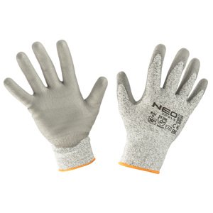 NEO TOOLS Rukavice s PU povlakom proti porezaniu, 4X43D, veľkosť 10 97-609-10