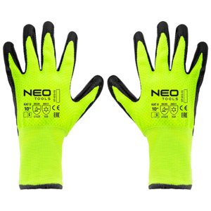 NEO TOOLS Izolované pracovné rukavice, nylon s latexovým povlakom, 4142X, veľkosť 10 97-613-10