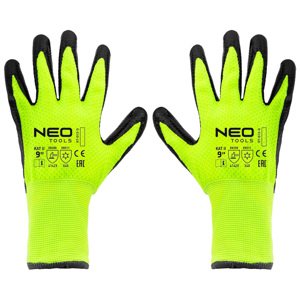 NEO TOOLS Izolované pracovné rukavice, nylon s latexovým povlakom, 4142X, veľkosť 9 97-613-9