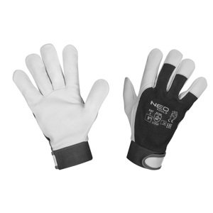 NEO TOOLS Pracovné rukavice, 2122X, kozia koža, suchý zips, veľkosť 9", CE 97-655-9