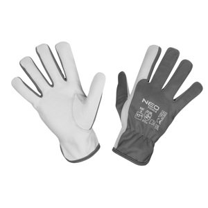 NEO TOOLS Pracovné rukavice, 2121X, kozia koža, veľkosť 11", CE 97-656-11