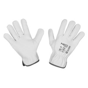 NEO TOOLS Priemyselné rukavice, 2122X, kozia koža, veľkosť 10", CE 97-657-10