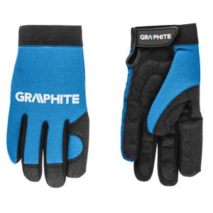 GRAPHITE Rukavice 10 "pružnej syntetickej kože a tkaniny odolnosť proti oderu 2, odolnosť proti prerezu nástroja 1, 2 odolnosť proti roztrhnutiu, odo…
