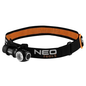 NEO TOOLS USB dobíjateľný svetlomet 600 lm USB magnetické nabíjanie CREE XPG3 LED 99-027