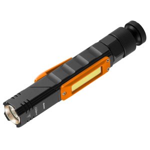 NEO TOOLS USB dobíjacia baterka 300 lm 2 v 1 CREE XPE + COB LED 99-034