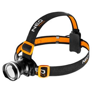 NEO TOOLS Čelová baterka 400 lum, zoom, CREE R5, 3xAAA 99-200